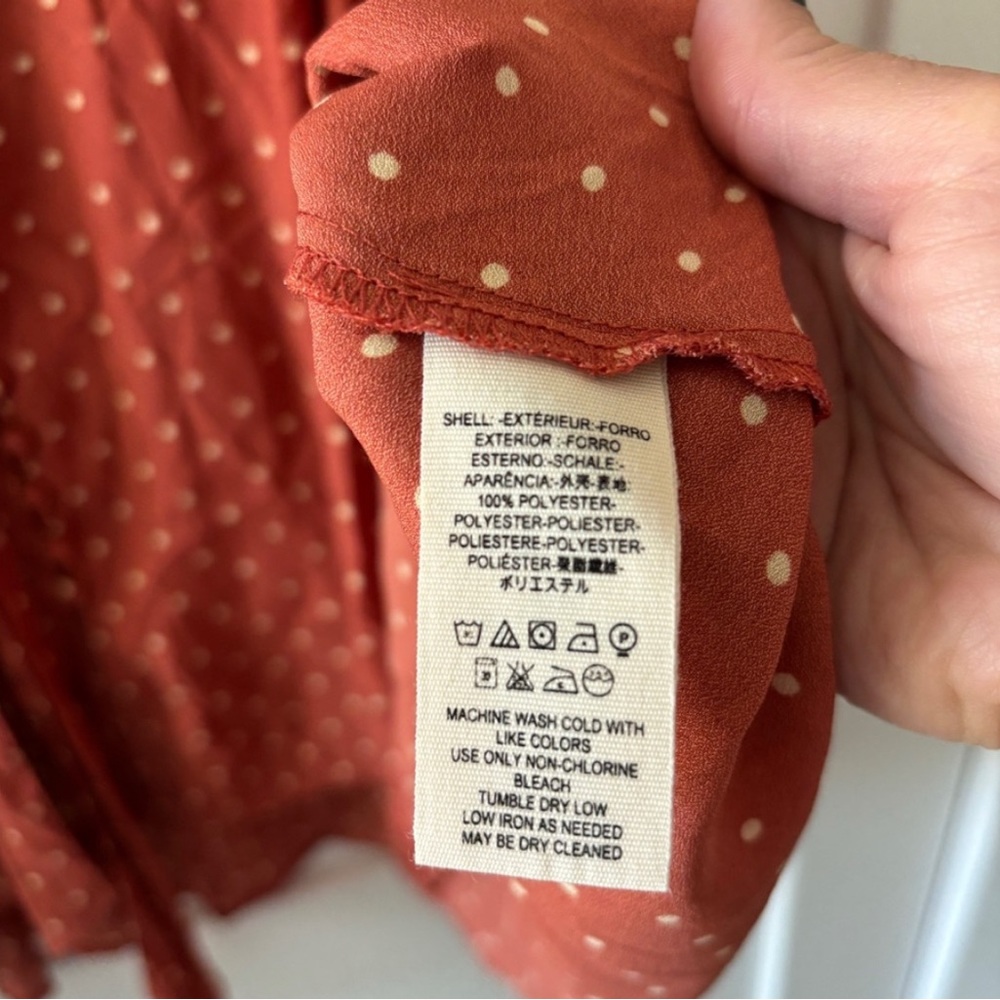 Free People Orange Blouse - Picture 4 of 5